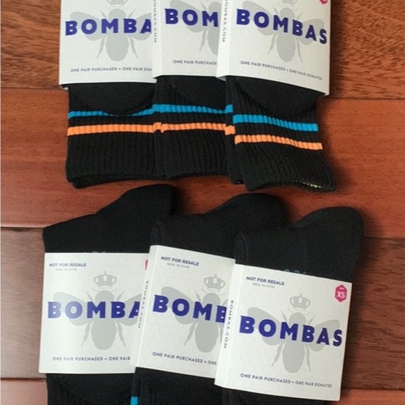 Bombas Other - Bombas Youth Crew Socks, pack of 6. XS (3-5Y). NWT! $150 Retail